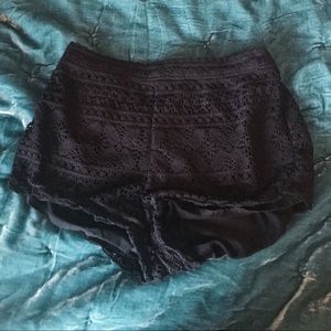 Hollister Black Lace Shorts
